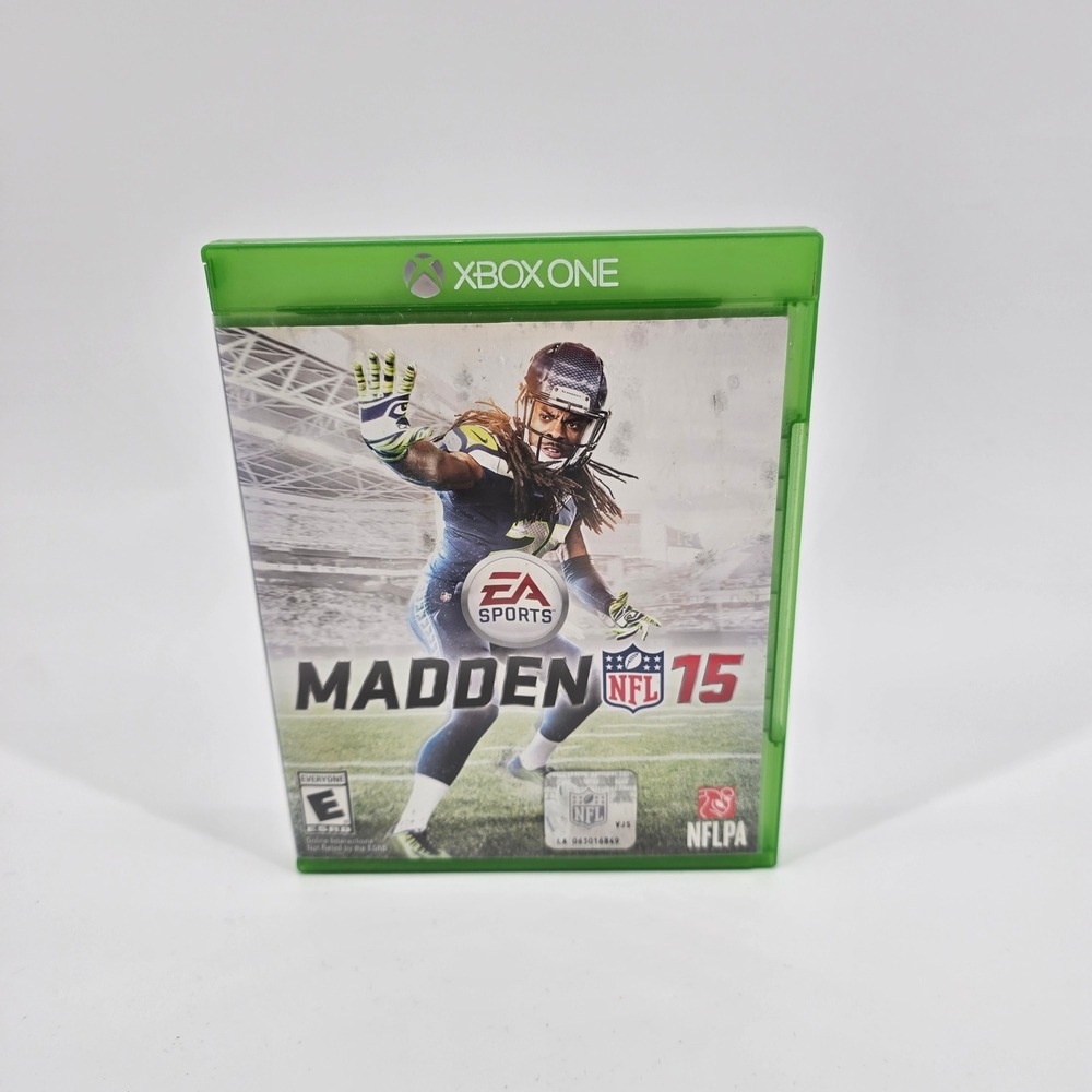 Xbox One Madden NFL 15 Video Game Sports Richard Sherman Cover Green Case